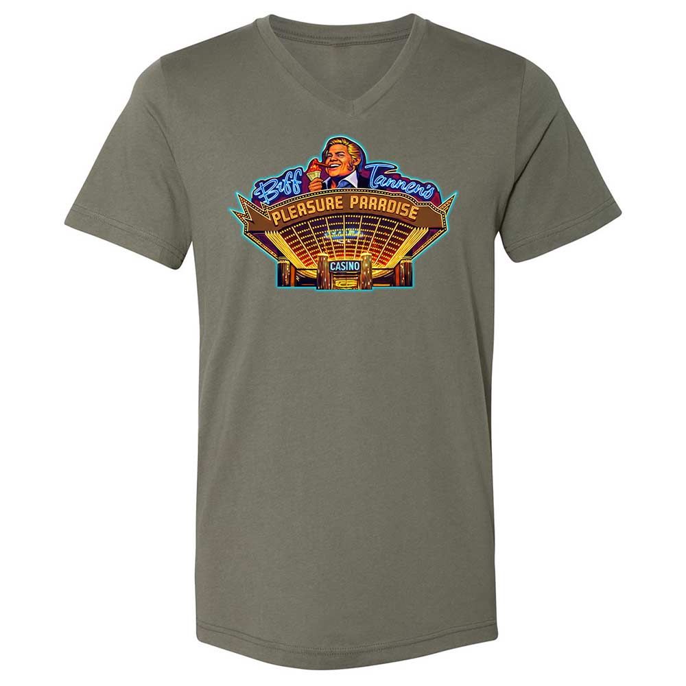 Unisex V-Neck T-Shirt - 4ABQP2TD - Military Green - 11