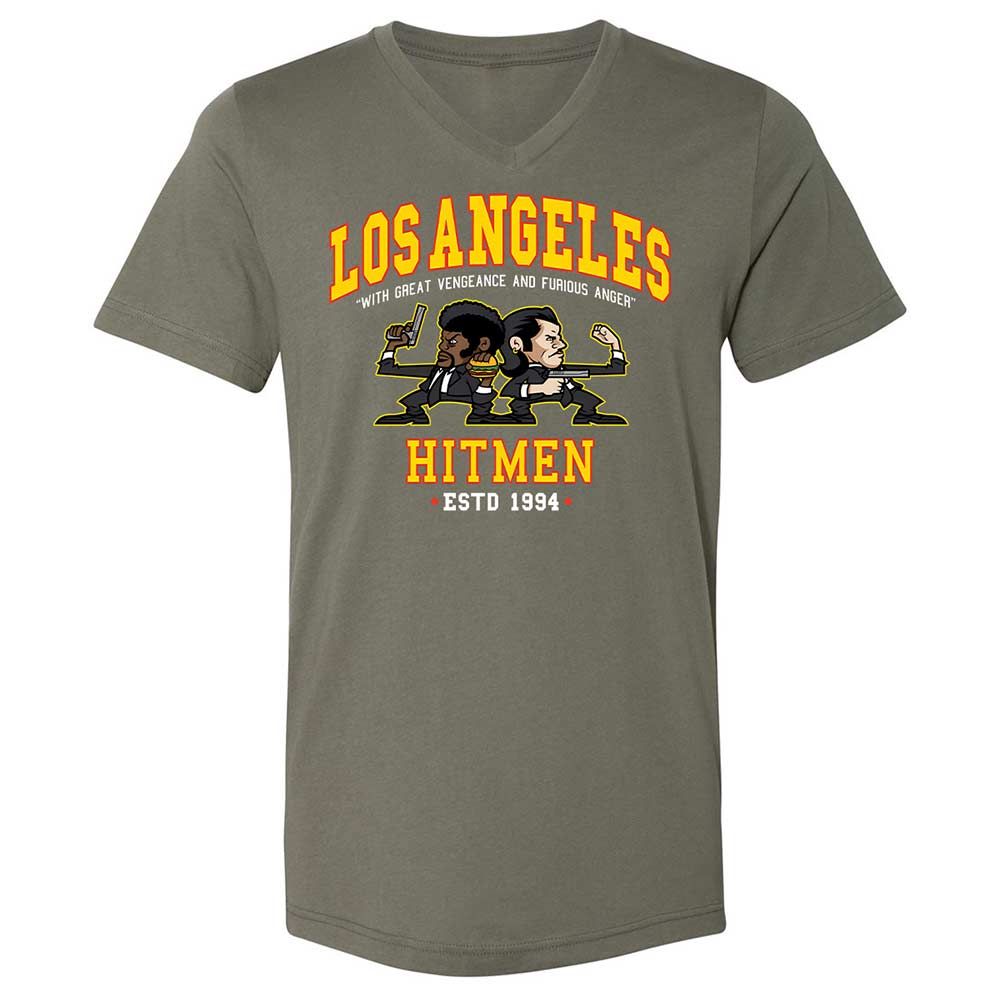 Unisex V-Neck T-Shirt - PL6QXWZZ - Military Green - 11