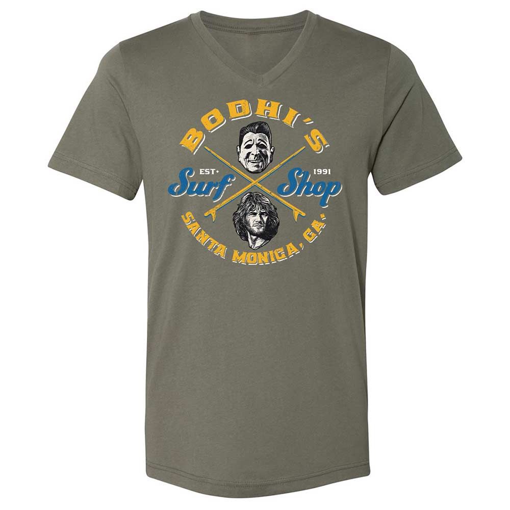 Unisex V-Neck T-Shirt - E9SJ7GZC - Military Green - 11