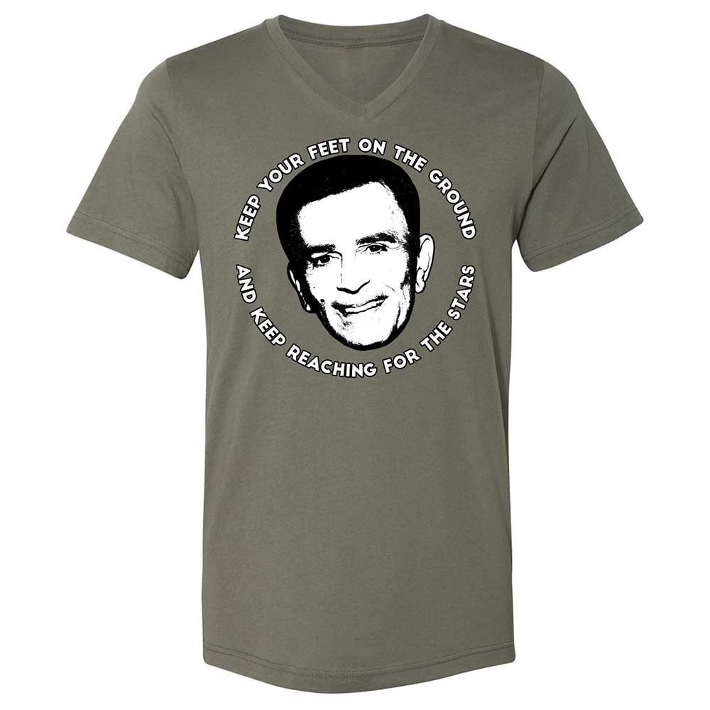 Unisex V-Neck T-Shirt - LL9QPEV7 - Military Green - 11