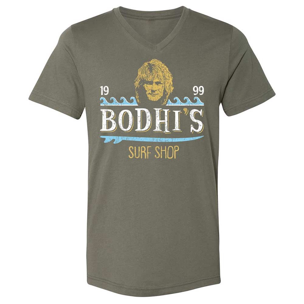 Unisex V-Neck T-Shirt - 1MEY3HEL - Military Green - 11