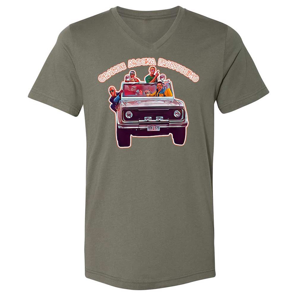 Unisex V-Neck T-Shirt - N4HQE1B5 - Military Green - 11
