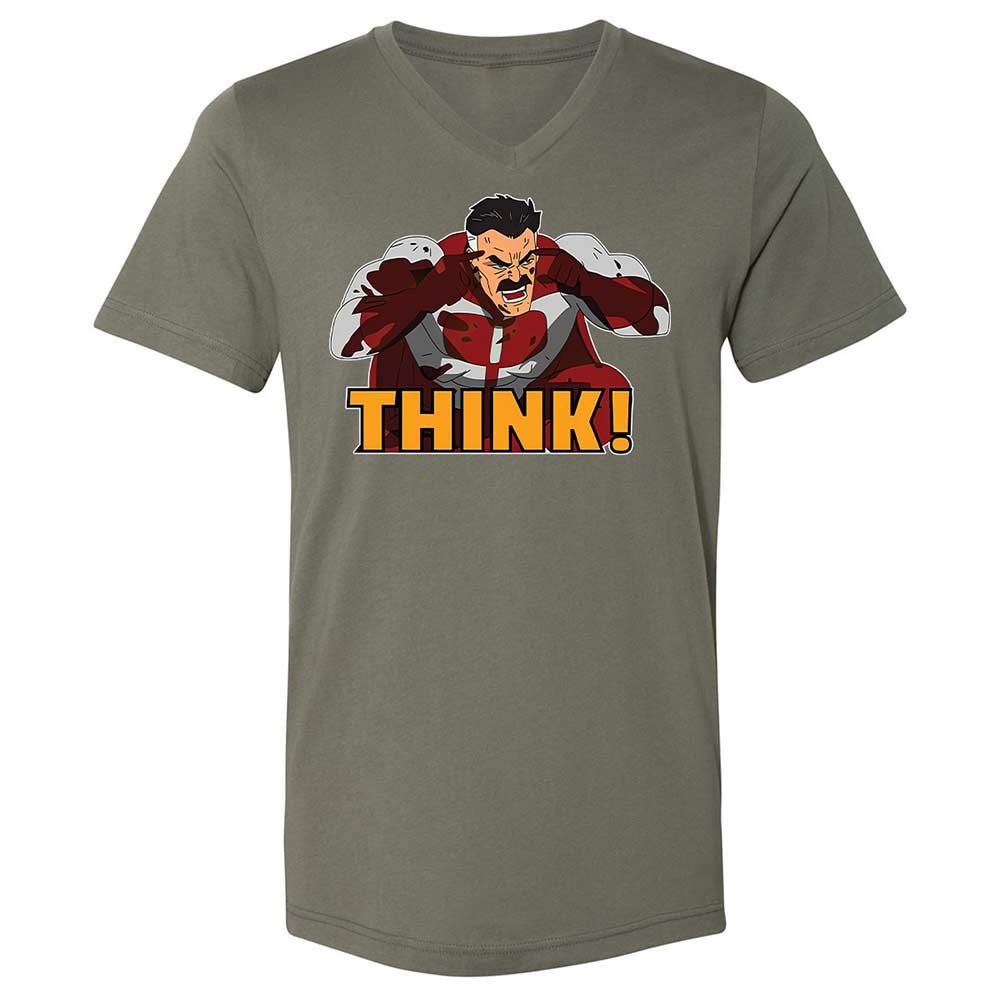 Unisex V-Neck T-Shirt - R68FZMJJ - Military Green - 11