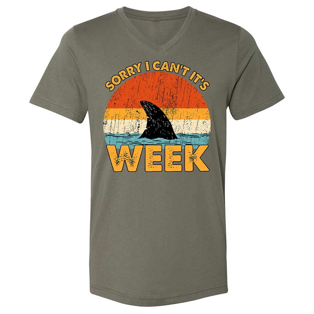 Unisex V-Neck T-Shirt - QJEEKSTK - Military Green - 11