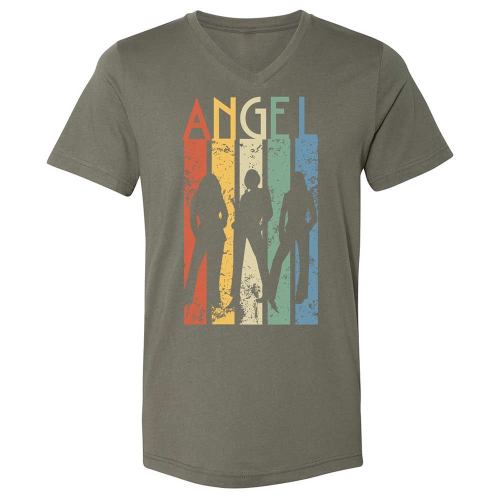 Unisex V-Neck T-Shirt - 33B4YM4W - Military Green - 11