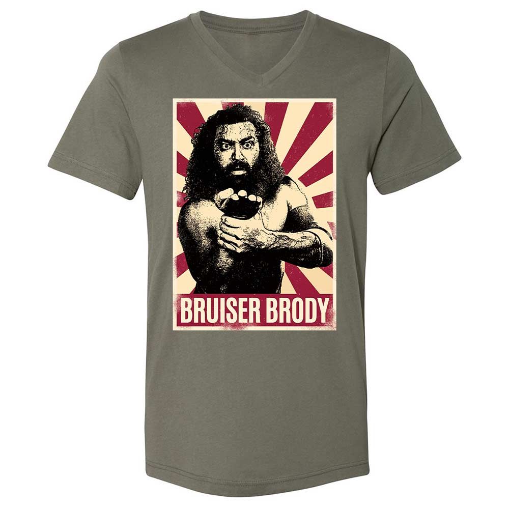 Unisex V-Neck T-Shirt - EMWXBR79 - Military Green - 11