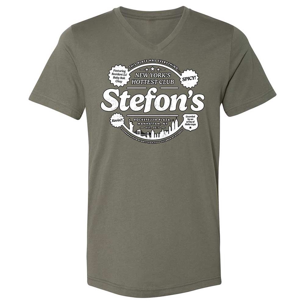 Unisex V-Neck T-Shirt - 38ZFR9DT - Military Green - 11