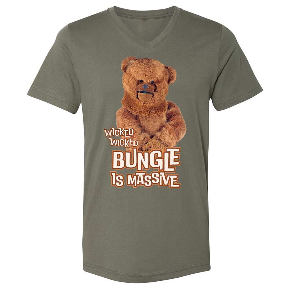 Unisex V-Neck T-Shirt - W3X7QGEV - Military Green - 11