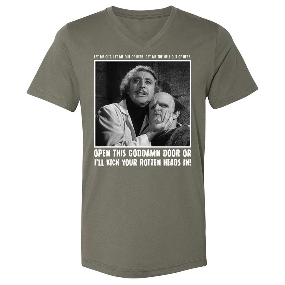 Unisex V-Neck T-Shirt - FU8ECDG2 - Military Green - 11