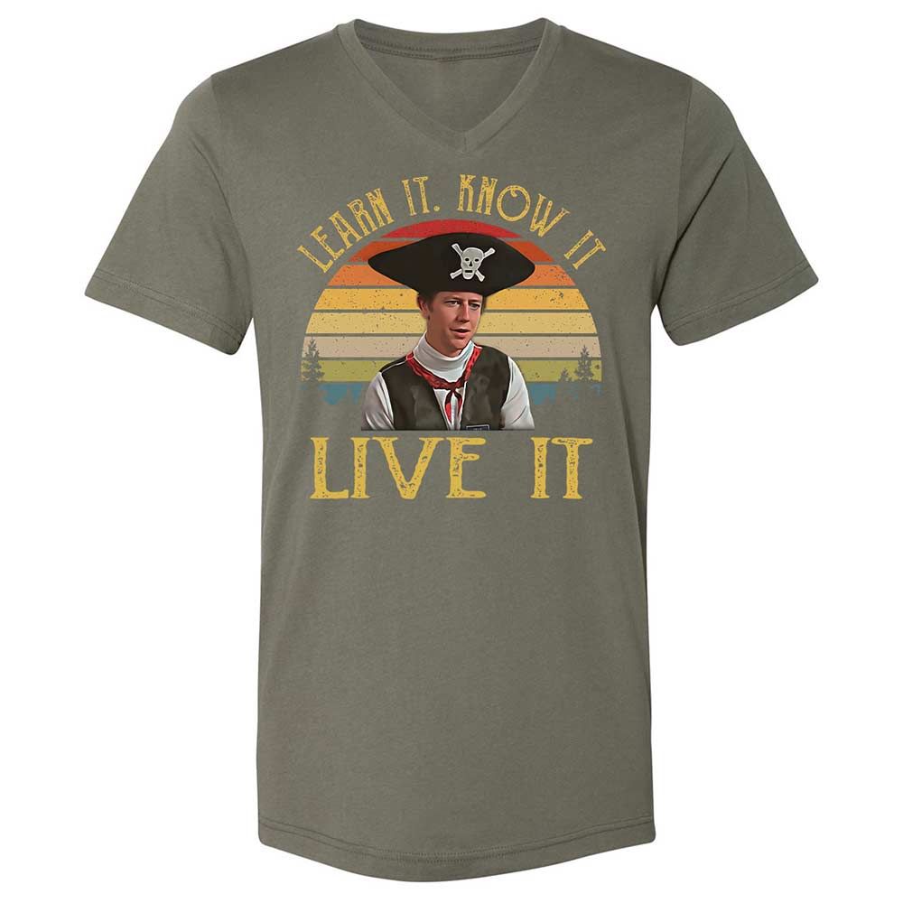 Unisex V-Neck T-Shirt - 3GALM913 - Military Green - 11