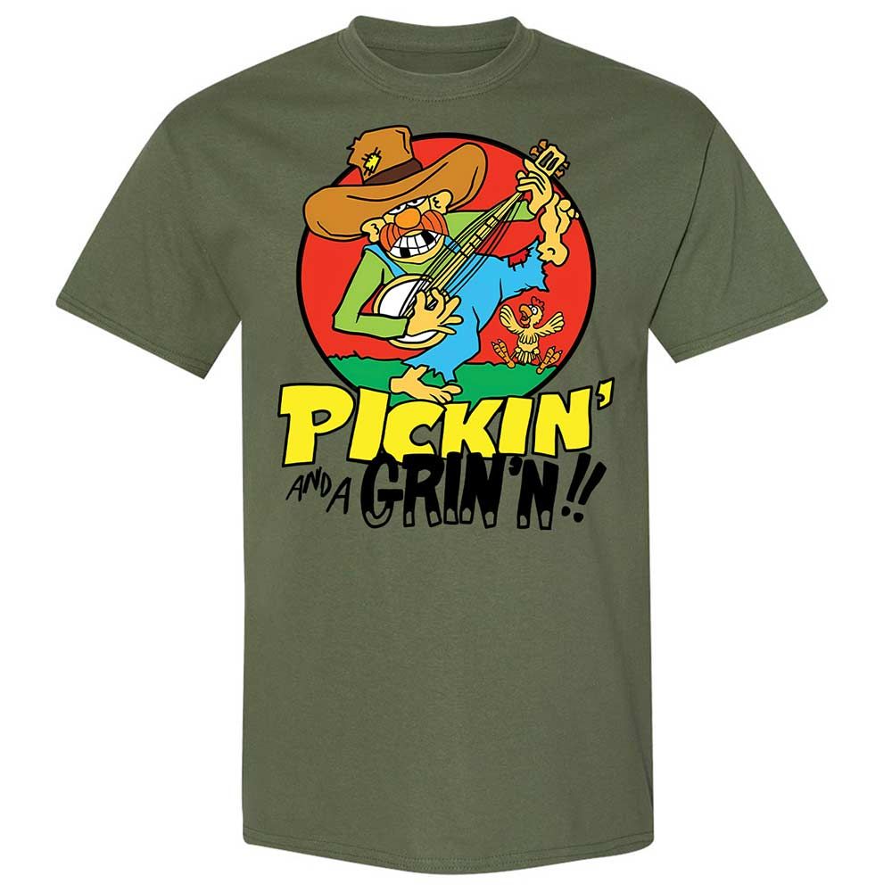 Pickin' and a Grinnin - Military Green - 11