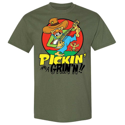 Pickin' and a Grinnin - Military Green - 11