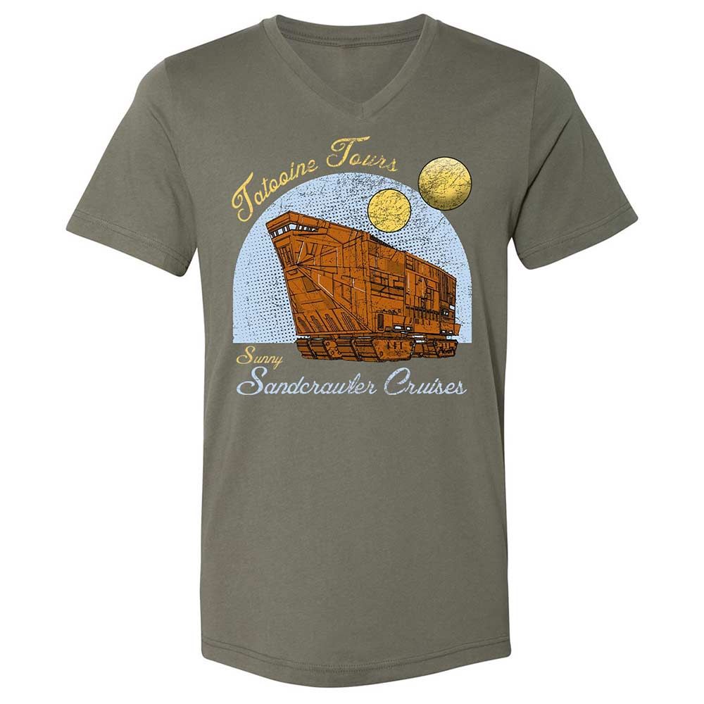 Unisex V-Neck T-Shirt - M2UJ2328 - Military Green - 11