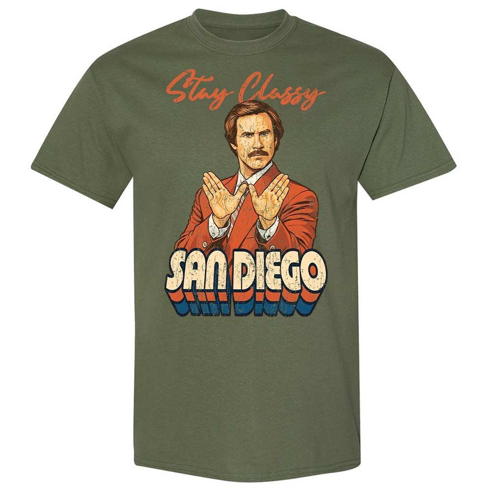 Classic Unisex T-Shirt - B496NW6Y - Military Green - 11