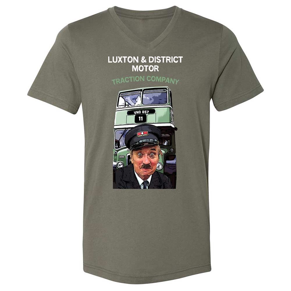 Unisex V-Neck T-Shirt - W9YTL3PV - Military Green - 11