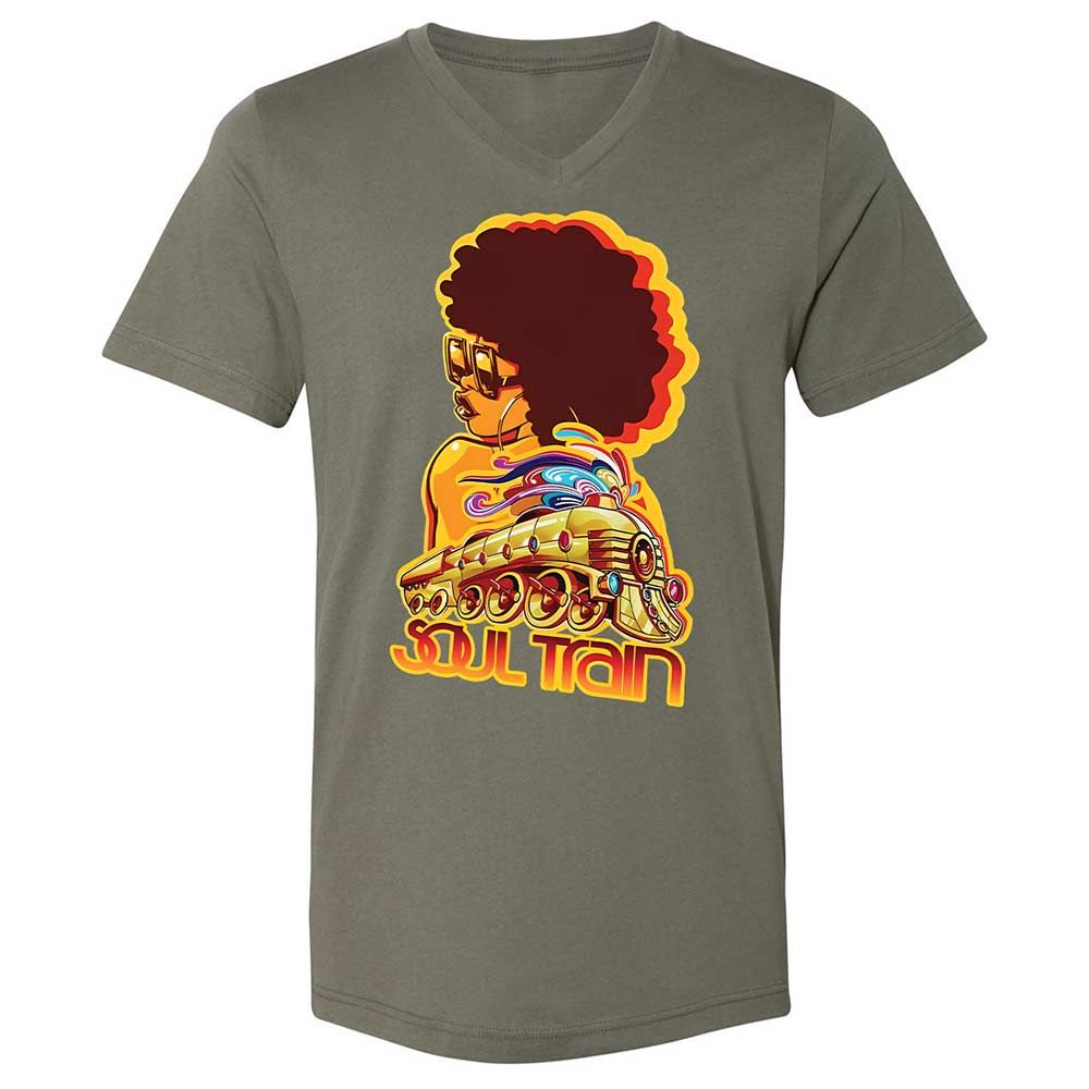 Unisex V-Neck T-Shirt - 6MHRA2ZP - Military Green - 11