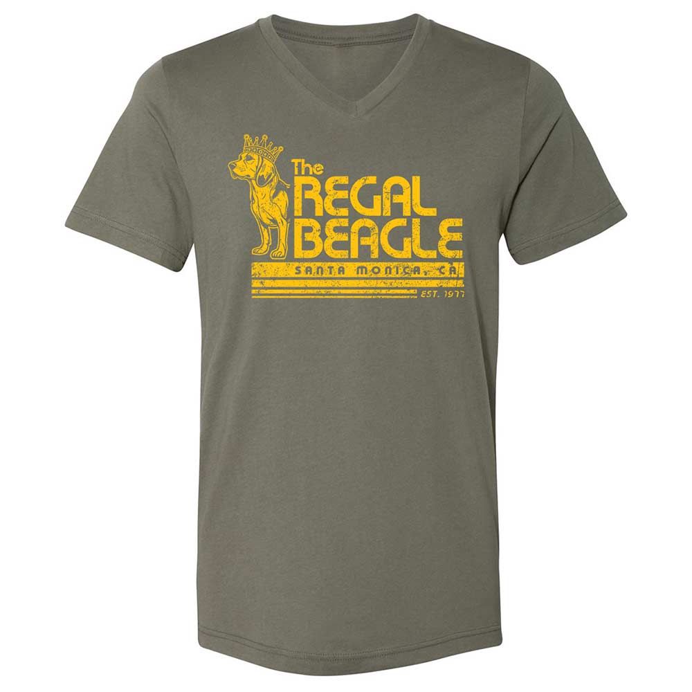 Unisex V-Neck T-Shirt - N3C58UKQ - Military Green - 11