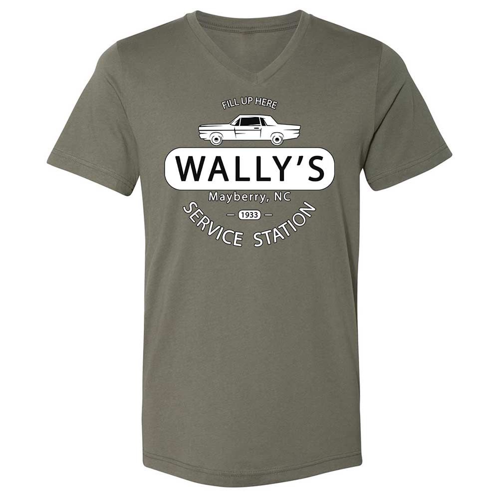 Unisex V-Neck T-Shirt - J6TYQHJC - Military Green - 11