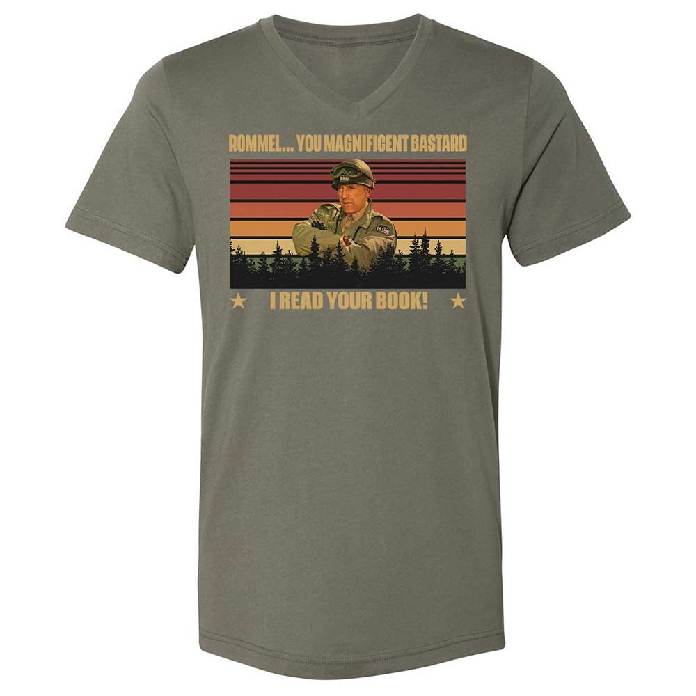 Unisex V-Neck T-Shirt - RA5WNKBZ - Military Green - 11