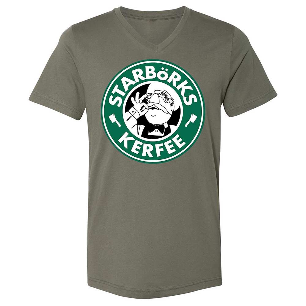 Unisex V-Neck T-Shirt - FSD7CA7A - Military Green - 11