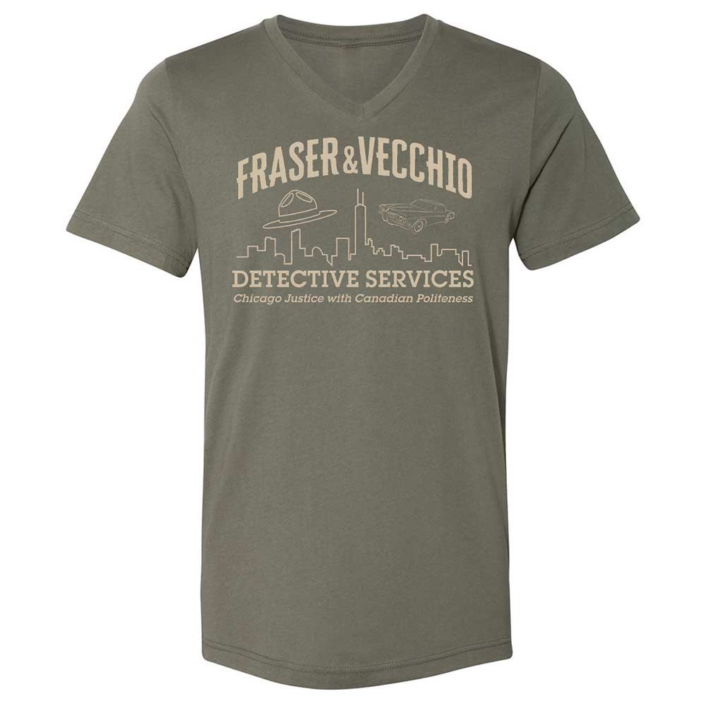 Unisex V-Neck T-Shirt - 6P42WTCT - Military Green - 11
