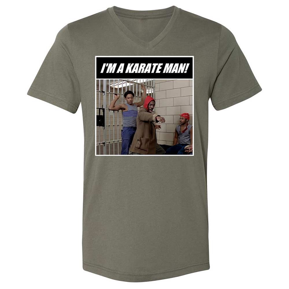 Unisex V-Neck T-Shirt - PDAB3D6Y - Military Green - 11
