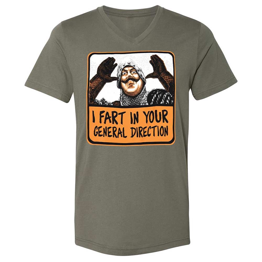 Unisex V-Neck T-Shirt - SM2Y2CWA - Military Green - 11