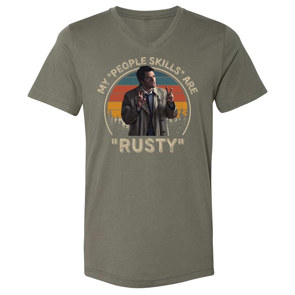 Unisex V-Neck T-Shirt - LGF22UEF - Military Green - 11
