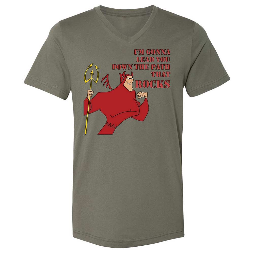 Unisex V-Neck T-Shirt - 7NCTY8E4 - Military Green - 11