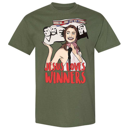 He Loves Winners - Military Green - 11