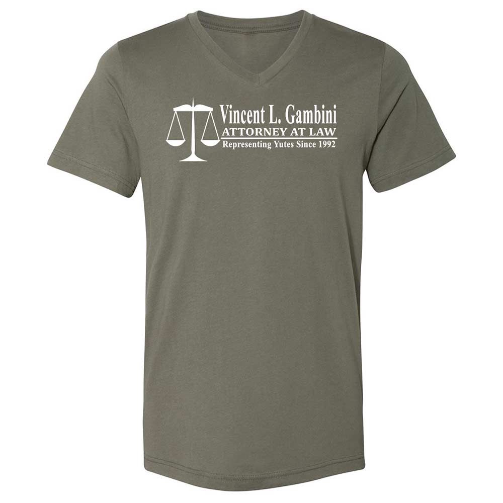 Unisex V-Neck T-Shirt - UN5WVF4K - Military Green - 11