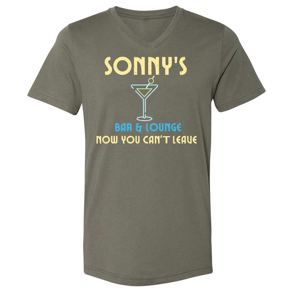 Unisex V-Neck T-Shirt - D1MRVXEQ - Military Green - 11