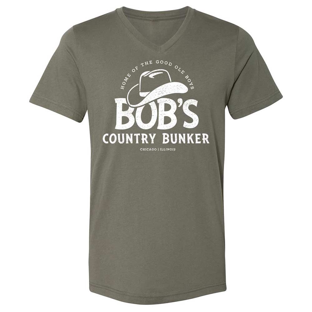 Unisex V-Neck T-Shirt - CMCDEP65 - Military Green - 11
