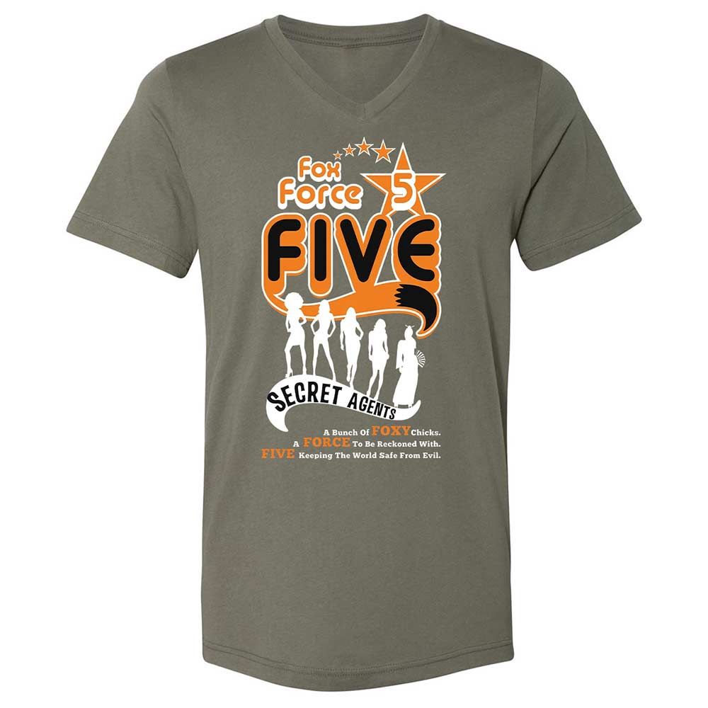 Unisex V-Neck T-Shirt - 9YKE8C3D - Military Green - 11