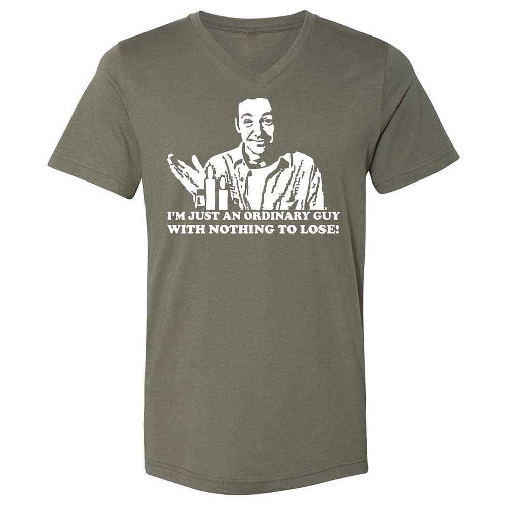 Unisex V-Neck T-Shirt - JMSZVSV4 - Military Green - 11