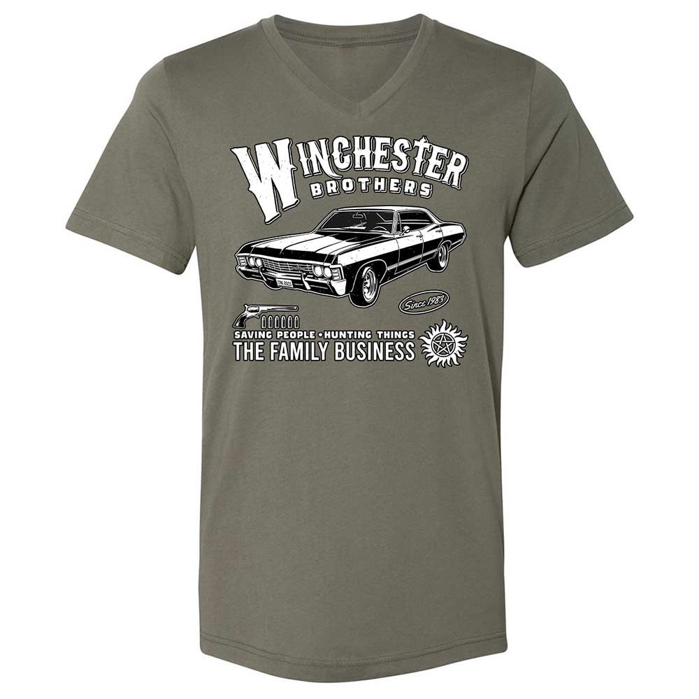 Unisex V-Neck T-Shirt - KAM13VLA - Military Green - 11