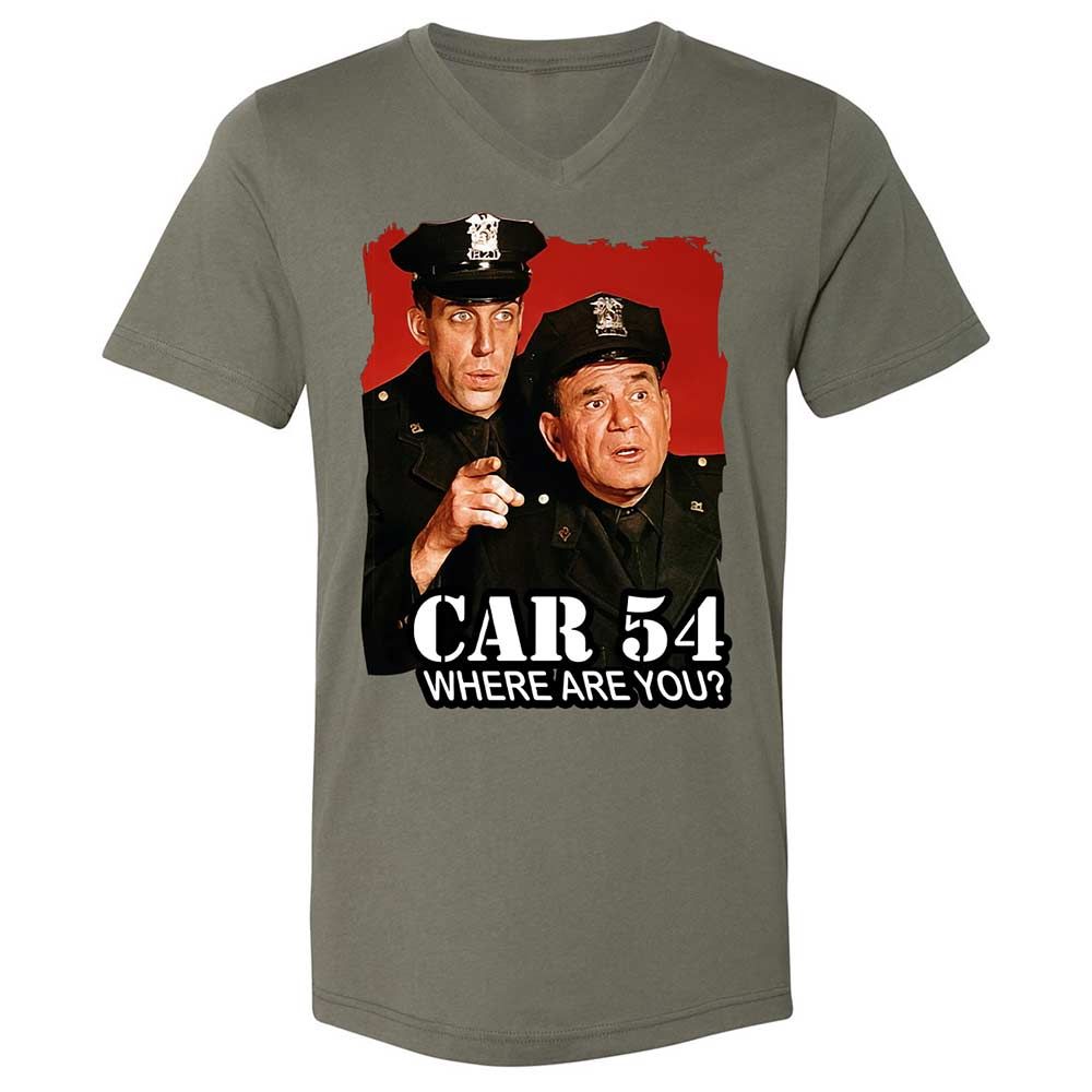 Unisex V-Neck T-Shirt - G4WAZ7GJ - Military Green - 11