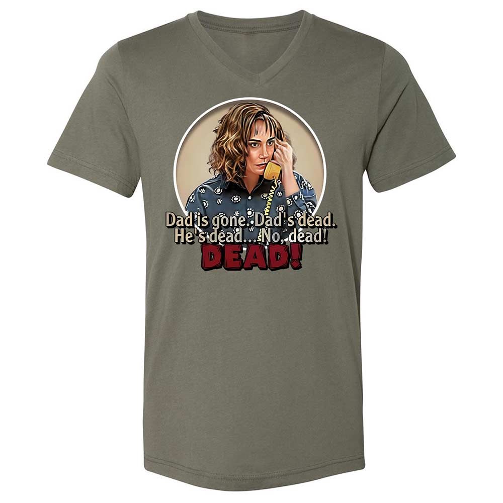 Unisex V-Neck T-Shirt - V4B2UKUN - Military Green - 11