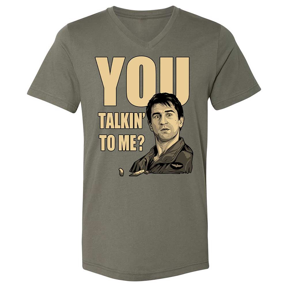 Unisex V-Neck T-Shirt - K3W8KJ6G - Military Green - 11
