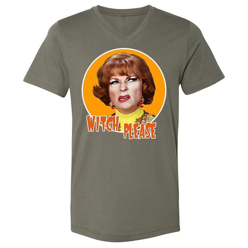 Unisex V-Neck T-Shirt - Y3EJEZ6C - Military Green - 11