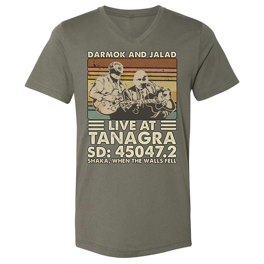 Unisex V-Neck T-Shirt - 1L2HHTDF - Military Green - 11