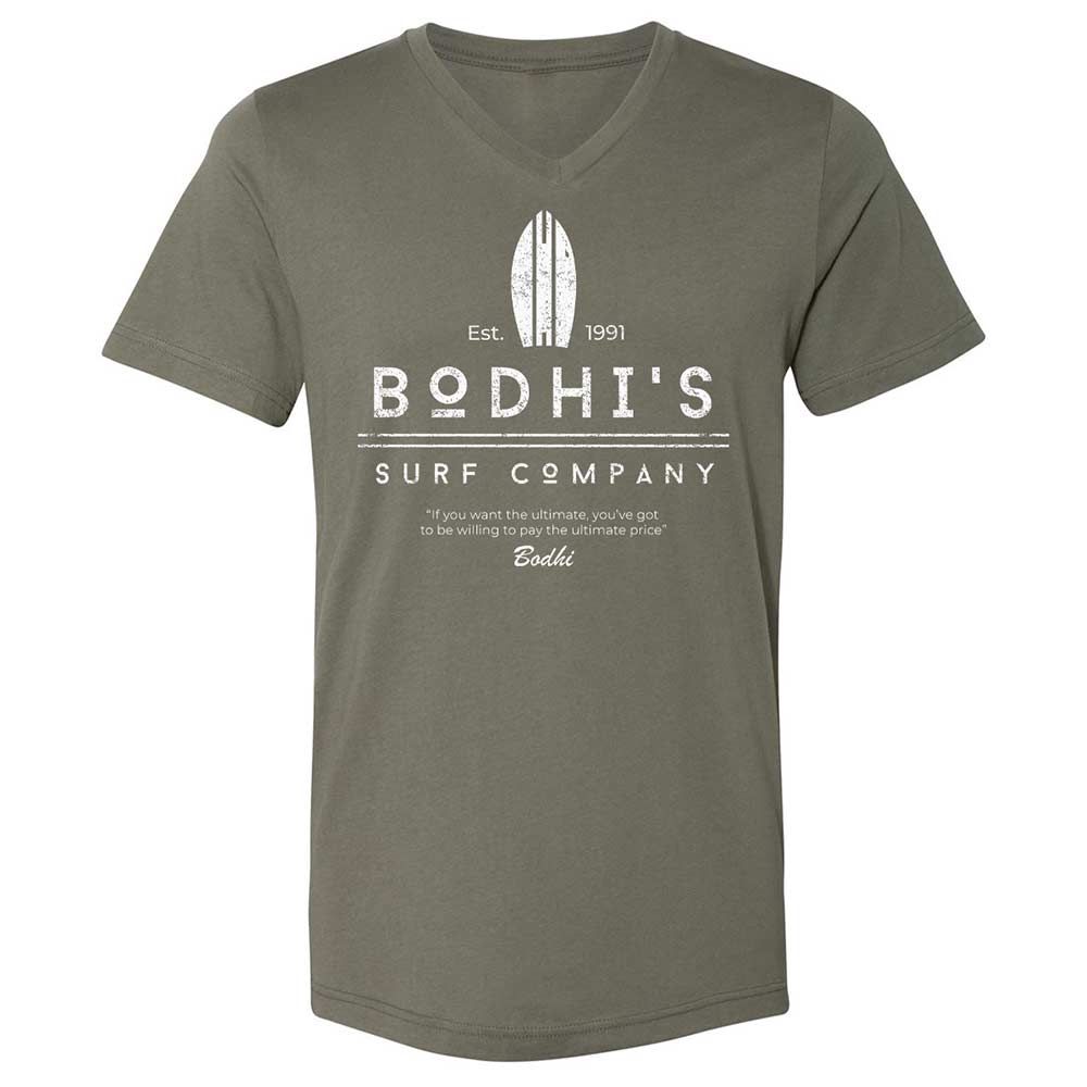 Unisex V-Neck T-Shirt - WQGQXWLG - Military Green - 11