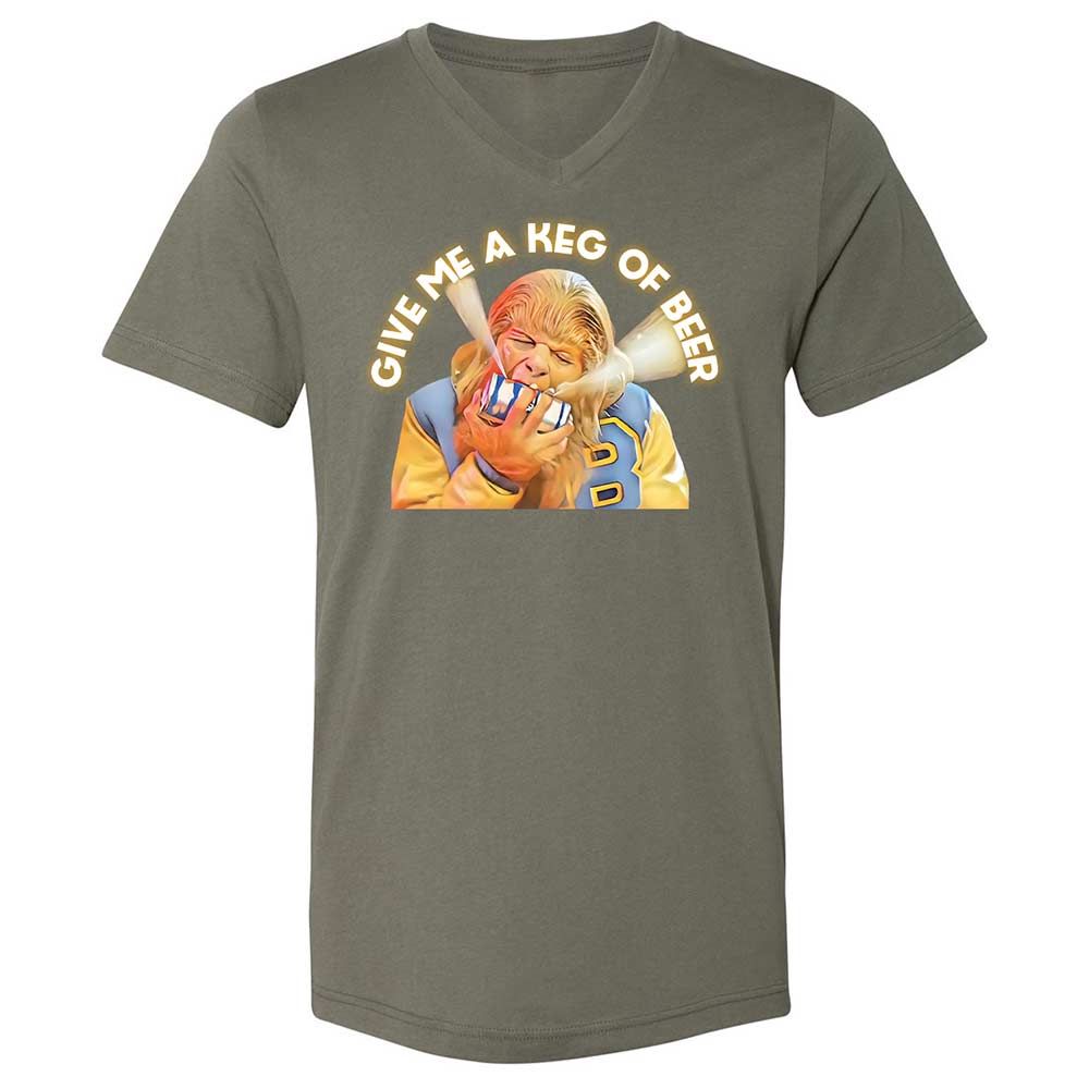 Unisex V-Neck T-Shirt - YBN73GRV - Military Green - 11