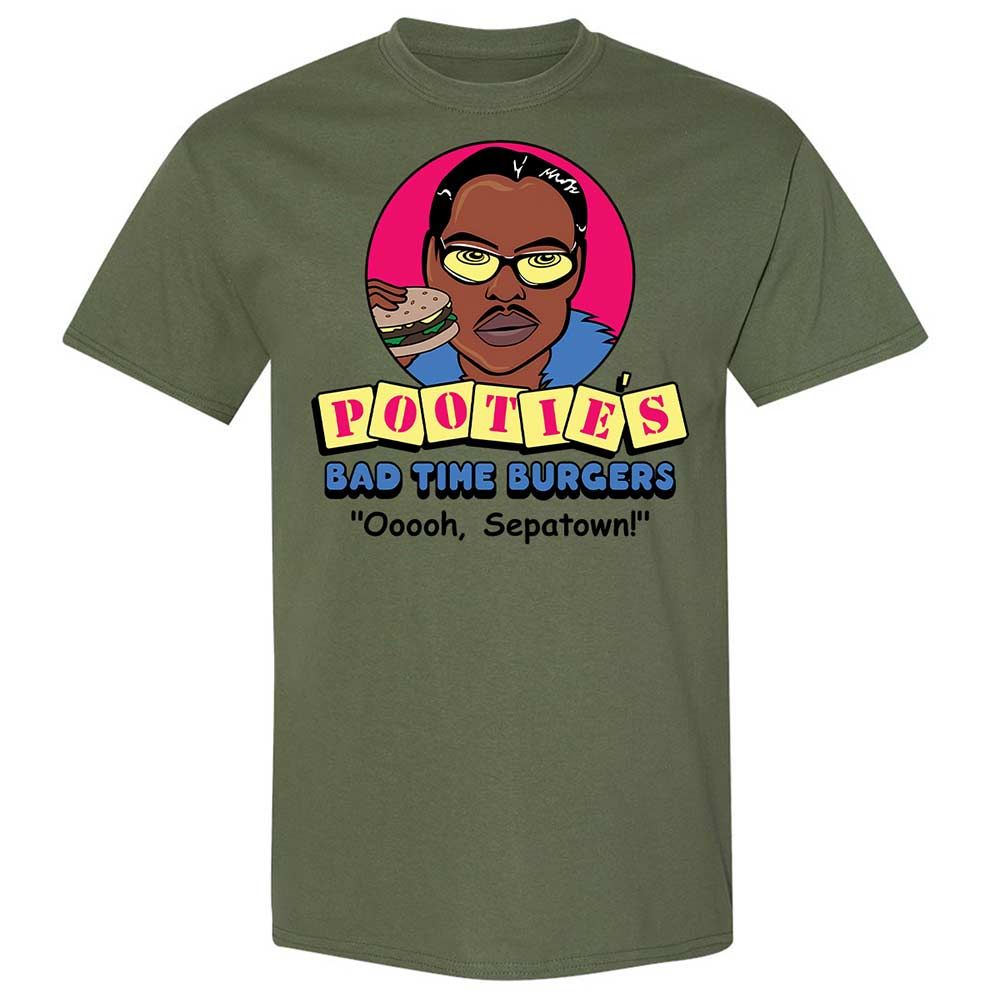 Pootie's Bad Time Burgers - Military Green - 11
