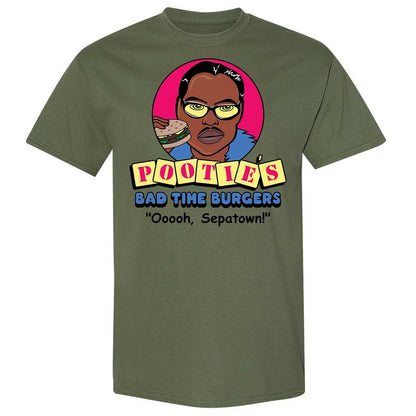 Pootie's Bad Time Burgers - Military Green - 11