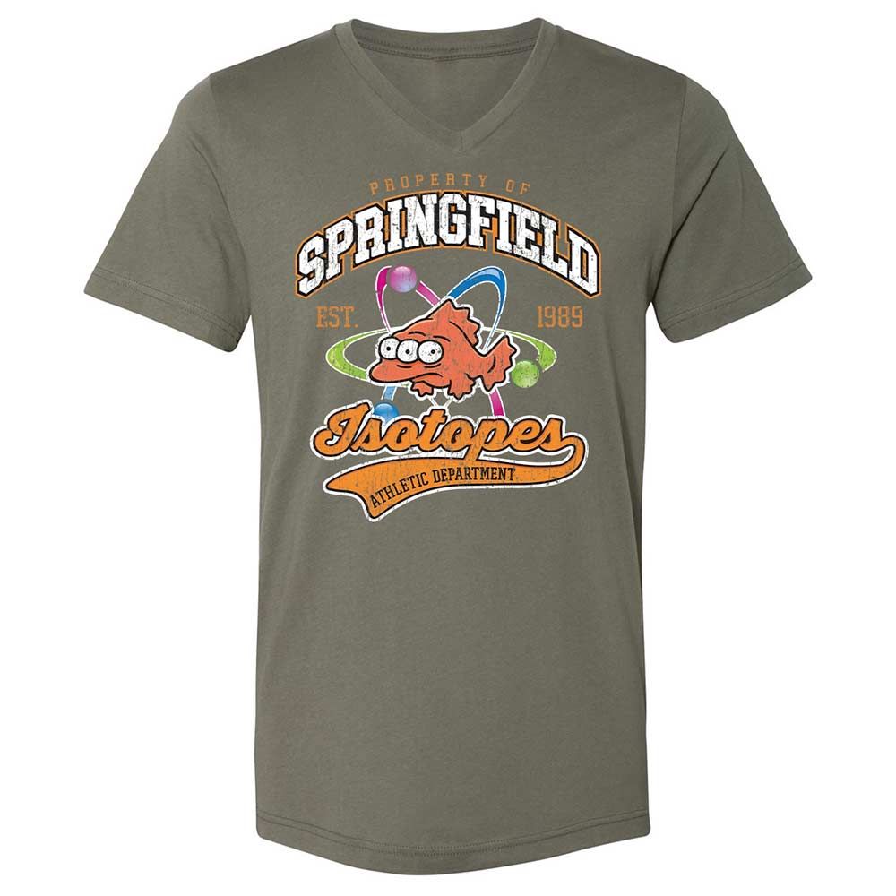 Unisex V-Neck T-Shirt - HCF3Z8G8 - Military Green - 11