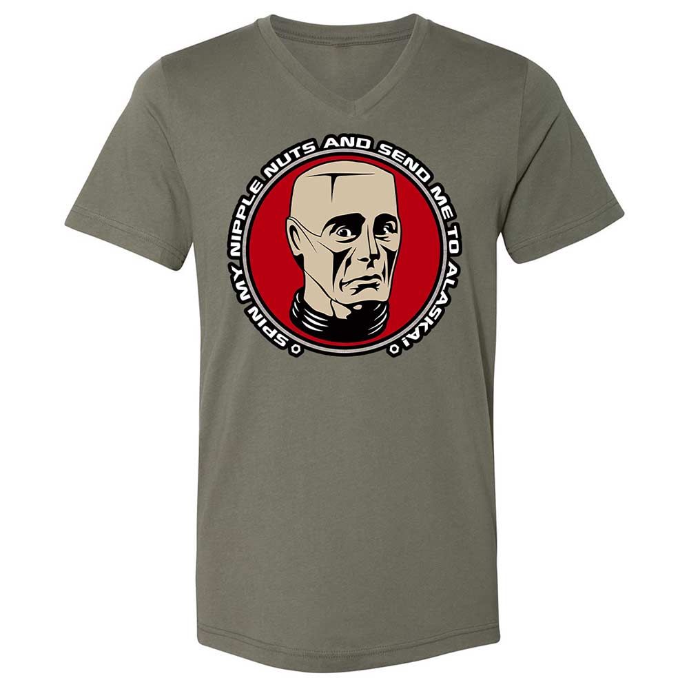Unisex V-Neck T-Shirt - 3YL6Y5FR - Military Green - 11