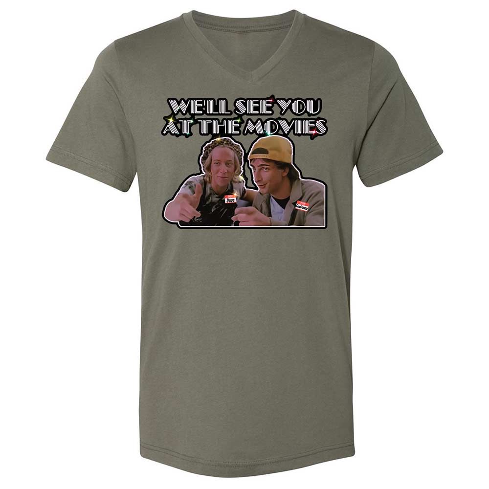 Unisex V-Neck T-Shirt - NZAJ9W88 - Military Green - 11