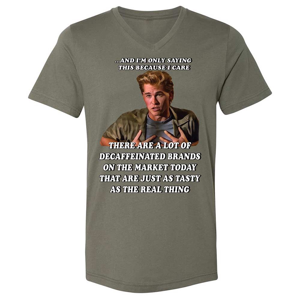 Unisex V-Neck T-Shirt - XBHUR28S - Military Green - 11