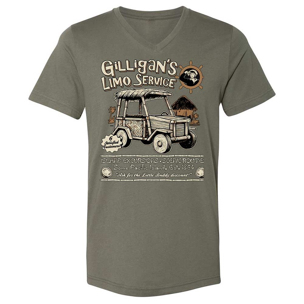 Unisex V-Neck T-Shirt - 6BLZMP7U - Military Green - 11